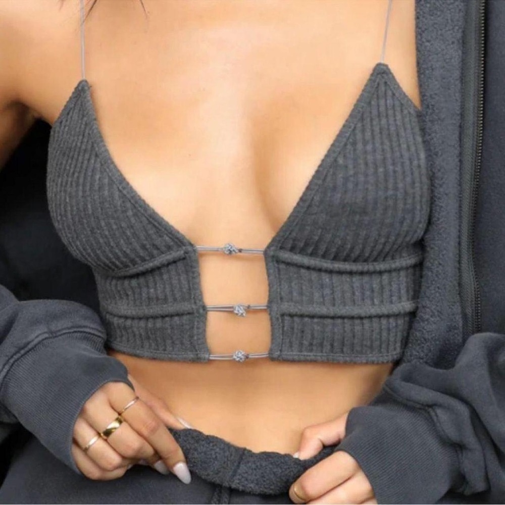 Joah Brown Cropped Triangle Cami